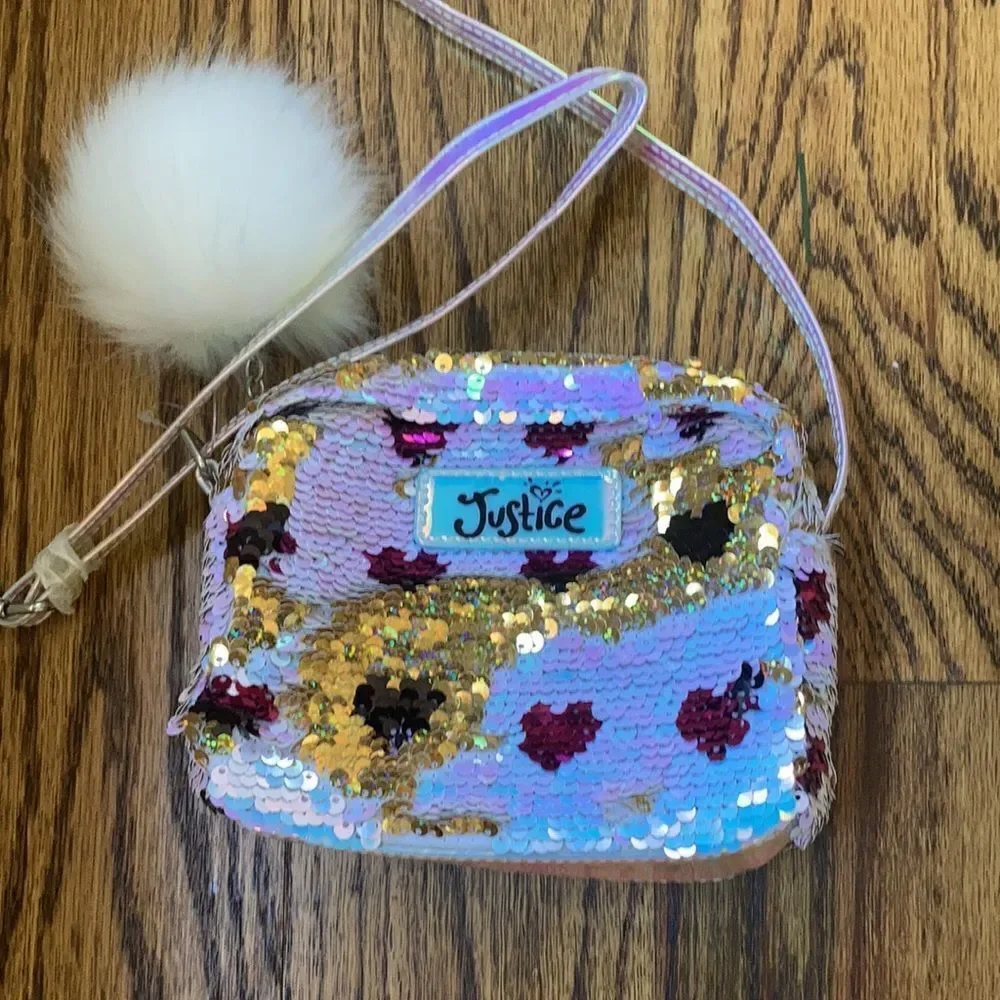 Girls Justice Distressed Shorts & Justice Purse